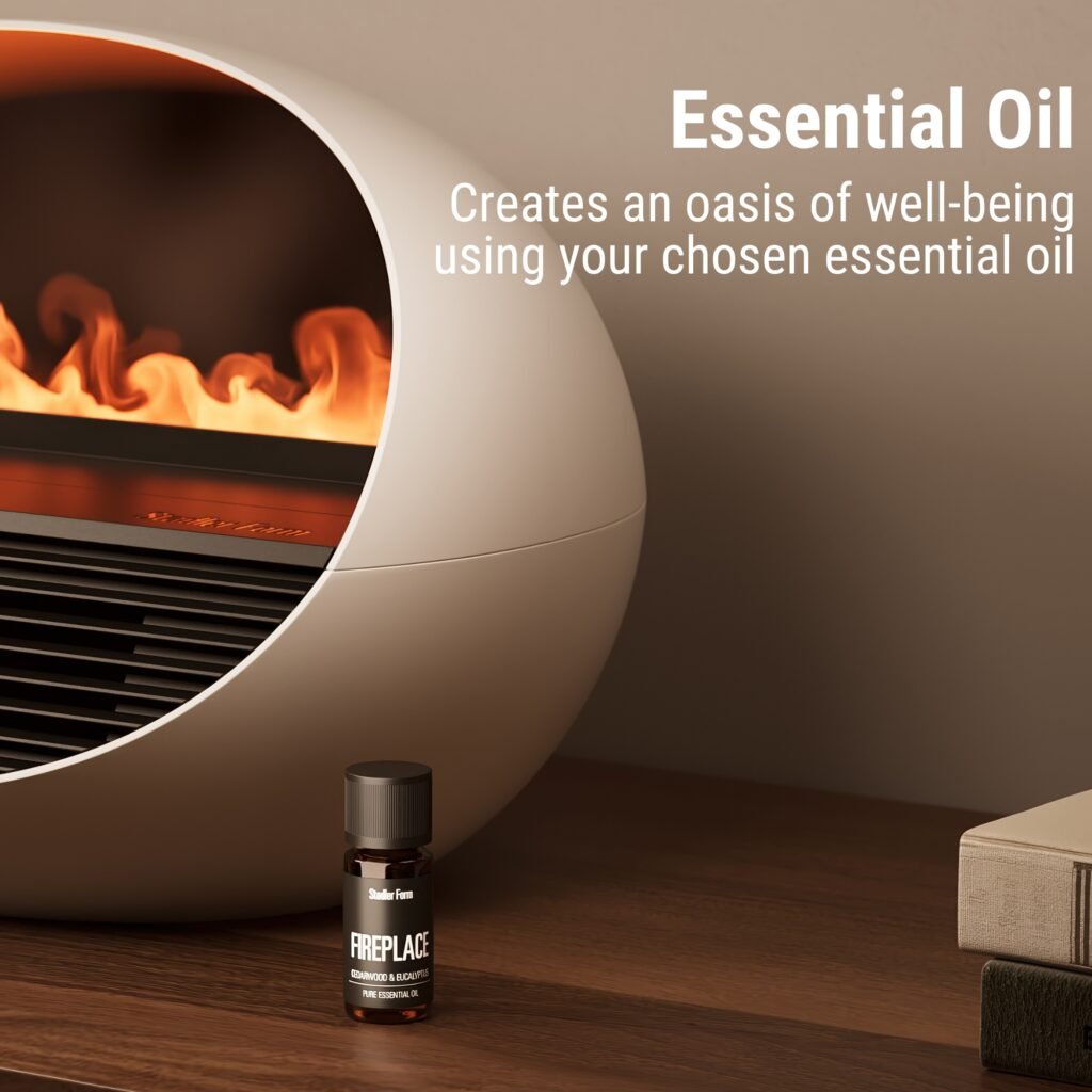 Erik 3-in-1 Fan Heater Aroma Diffuser Fireplace