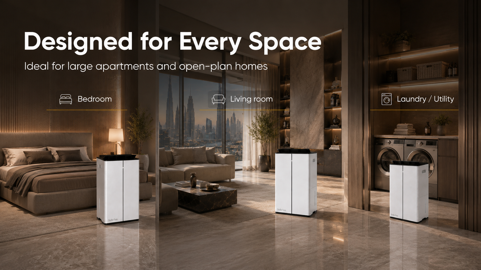 Lukas Pro 50L: The 2-in-1 Dehumidifier & Air Purifier for Large Dubai Apartments